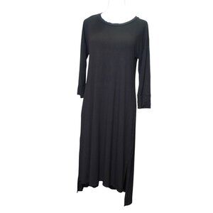 FLAWED NEW Avec Les Filles Long basic black dress scoop neck